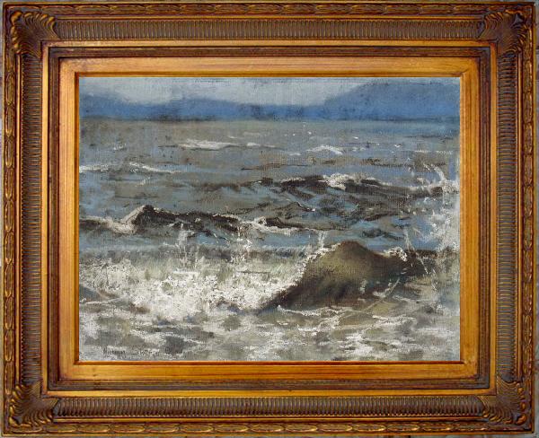 framed  William Stott of Oldham Breaking Wave, Ta143